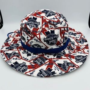 Pabst Blue Ribbon PBR bucket fishing hat